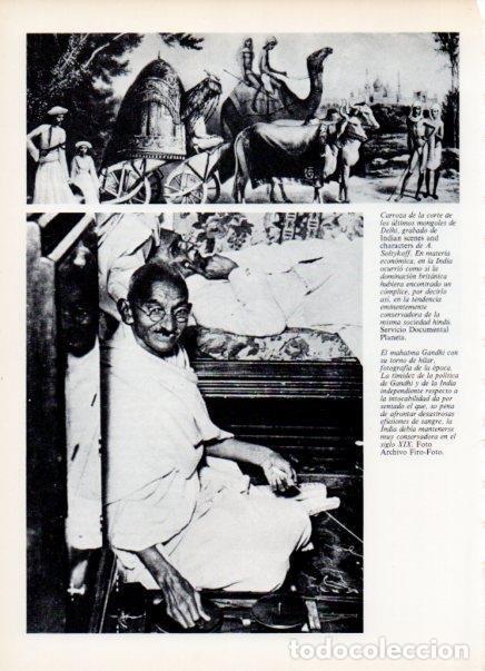 Cartoline: LAMINA V14959: Gandhi con su torno de hilar - Varios