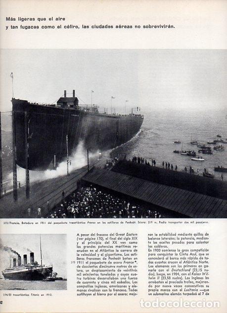 Postales: LAMINA V11417: Botadura del trasatlantico France en 1911 y el Titanic - Varios