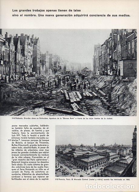 Postcards: LAMINA V11403: Apertura de la Birnnen Rote en Rotterdam y Mercado Central de Paris en 1860 - Varios