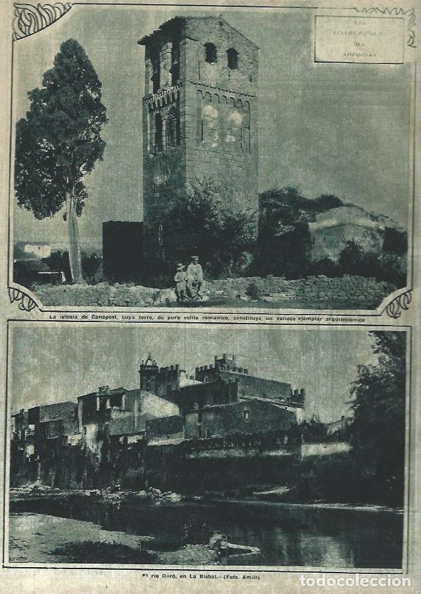 Cartoline: LAMINA 31675: Iglesia de Canapost y La Bisbal, Girona - Varios