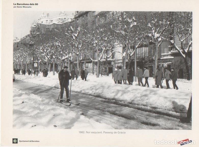 Postais: Varios E00282: 1962. Noi esquiaant . Passeig de Gracia - Xavier Miserachs