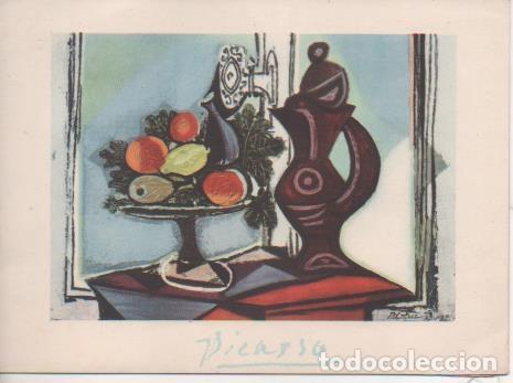 Cartoline: Varios E00215: Postal La Coupe de Fruits devant la Fen&ecirc;tre de Pablo Picasso - Picasso