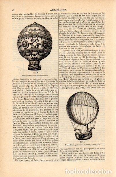 Postcards: LAMINA V16844: Primer globo de gas hidrogeno de Charles y Robert 1783 - Varios