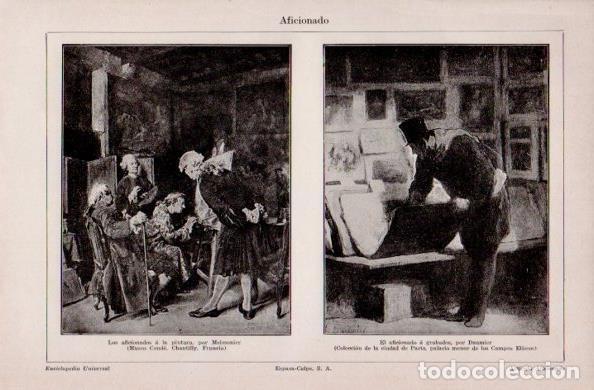 Cartoline: LAMINA V16854: Los aficionados a la pintura por Meissonier - Varios