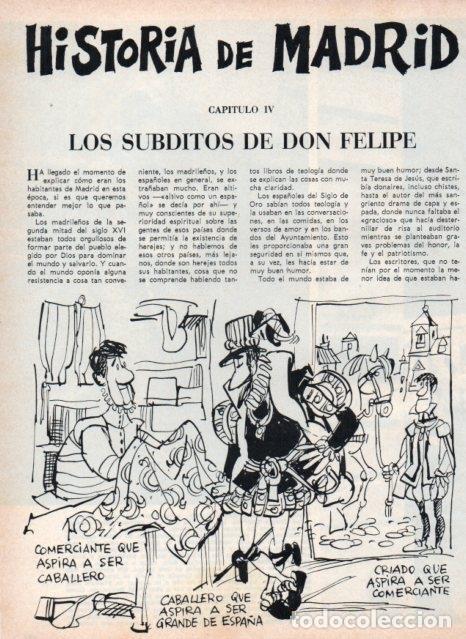 Postcards: LAMINA V17365: Ilustracion de Mingote para capitulo IV seccion Historia de Madrid - VVAA