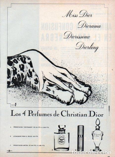 Cartoline: LAMINA V17341: Publicidad los 4 perfumes de Christian Dior - VVAA