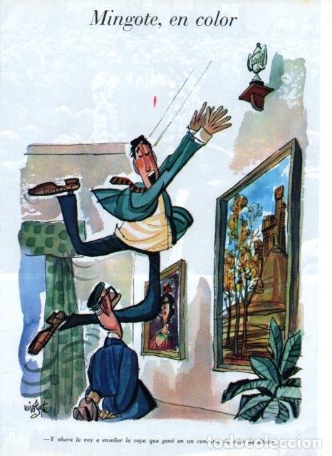 Cartoline: LAMINA V17297: Ilustracion de Mingote en color para Blanco y Negro numero 2805 - VVAA