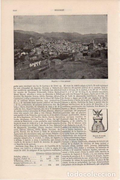 Postales: LAMINA V11650: Escudo y vista de Segorbe - Varios