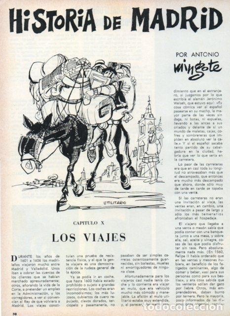Postais: LAMINA V17015: Ilustracion de Mingote para capitulo X seccion historia de Madrid - VVAA