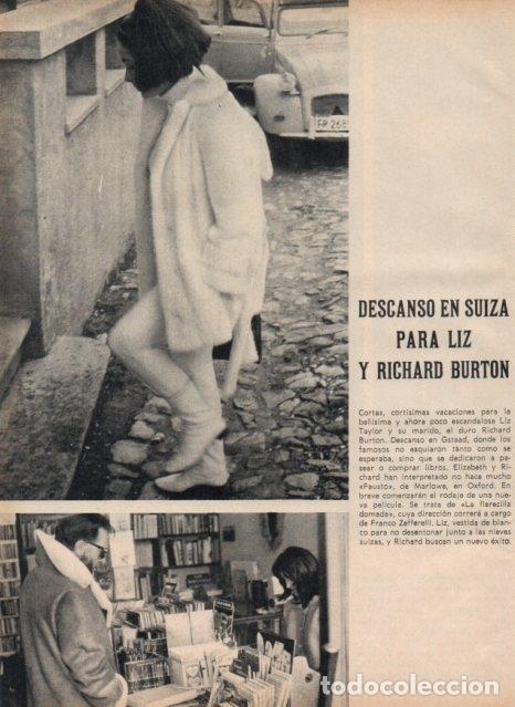 Cartoline: LAMINA V17031: Liz Taylor y Richard Burton en Suiza - VVAA