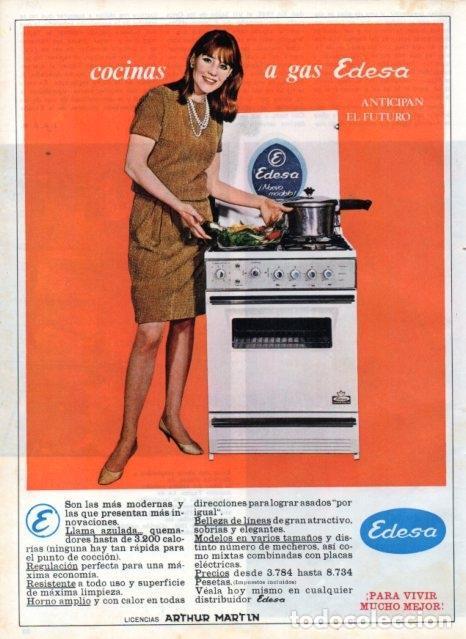 Postales: LAMINA V16951: Publicidad cocinas a gas Edesa - VVAA