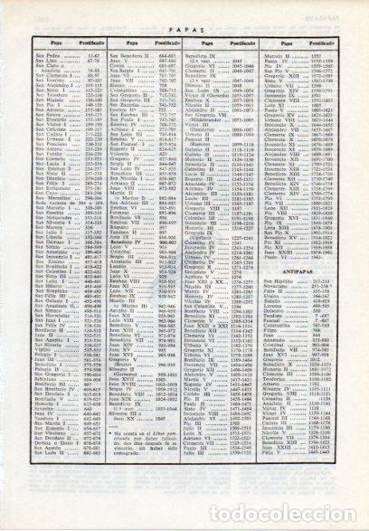 Postais: LAMINA V12207: Papas desde el a&ntilde;o 33 hasta 1963 - Varios