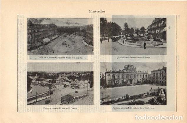 Cartoline: LAMINA V12869: Vistas de Montpellier - Varios