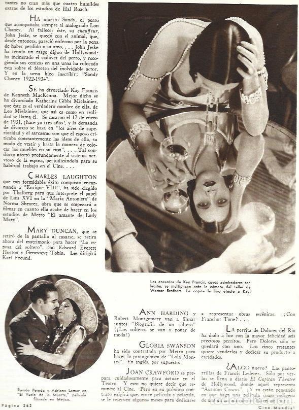 Cartoline: LAMINA 31858: Kay Francis y Ramon Pereda y Adriana Lamar en El Vuelo de la Muerte - VVAA
