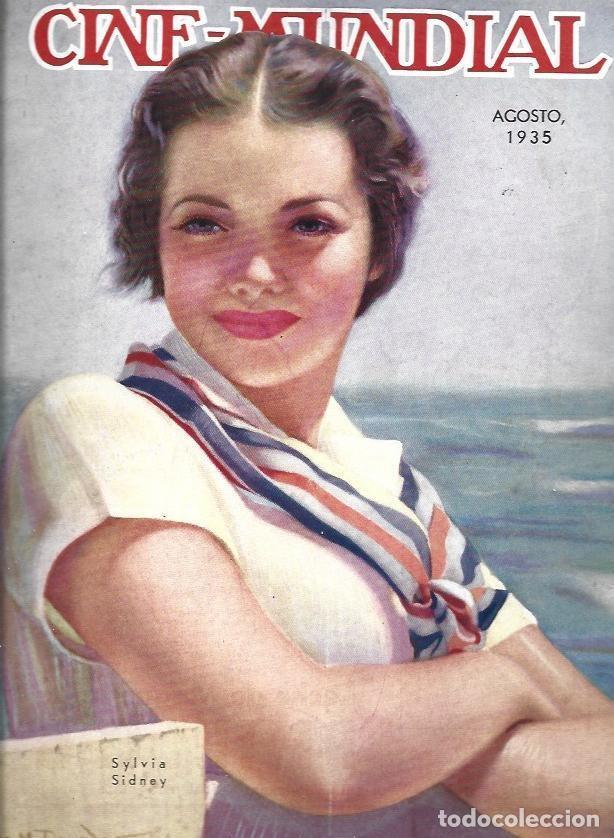 Postais: LAMINA 31949: Portada de Cine Mundial con Sylvia Sidney, agosto de 1935 - VVAA