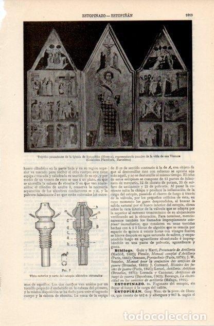 Cartes Postales: LAMINA V12628: Triptico de la iglesia de Estopi&ntilde;an, Huesca - Varios