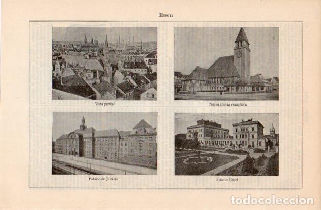 Postkarten: LAMINA V12548: Vistas de Essen, Alemania - Varios