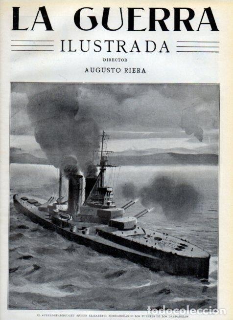 Postales: LAMINA V18022: Superdreadnought Queen Elisabeth - Augusto Riera