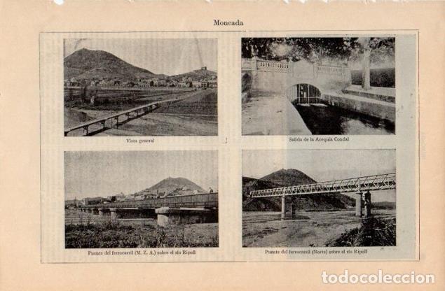 Postales: LAMINA V12718: Vistas de Montcada, Barcelona - Varios