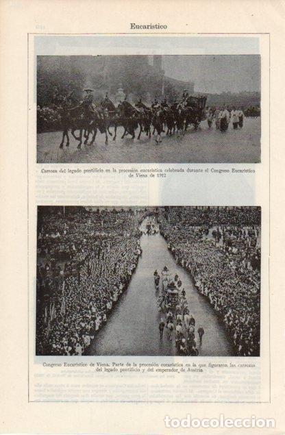 Postais: LAMINA V12664: Congreso Eucaristico de Viena de 1912 - Varios