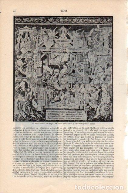 Postcards: LAMINA V13174: La Adoracion de los Magos tapiz de Reims - Varios