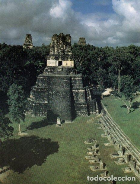 Postales: LAMINA V18268: Vista del Templo de las Mascaras en Tikal Guatemala - Carlos Alonso