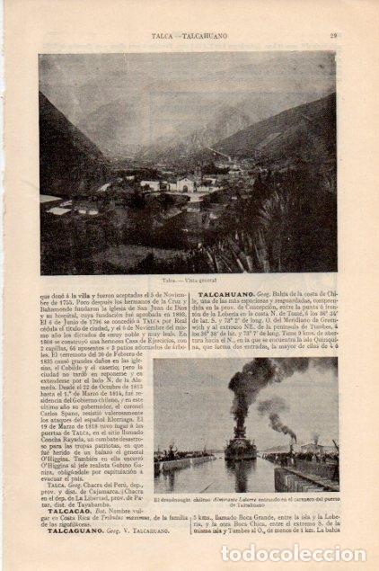 Postkarten: LAMINA V13291: Vista general de Talca - Varios