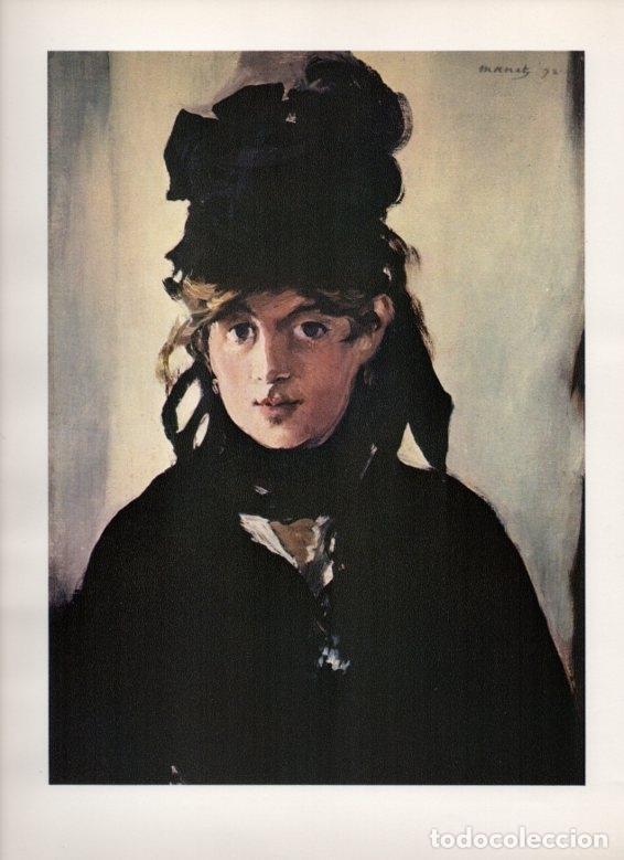 Cartoline: LAMINA V18242: Berthe Morisot con sombrero negro por Manet - Luciano Berti