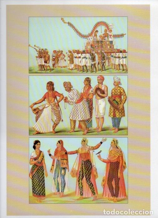 Postkarten: LAMINA V18357: The 19th Century antique civilizations. India. Dancers and a wedding - Albert Racinet