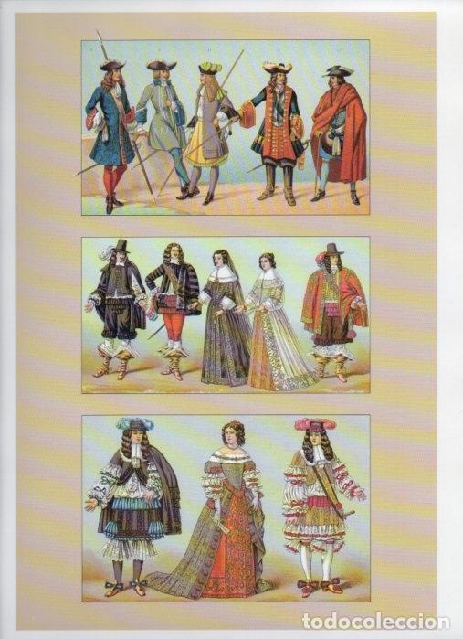 Postkarten: LAMINA V18409: France. The 17th century. The fashion lions : Montauron and Candale - Albert Racinet