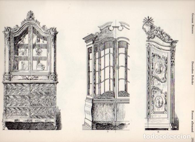 Postcards: LAMINA V19549: Style Manuals: German Rococo Art. Sheet 5 - Ernst Rettelbusch