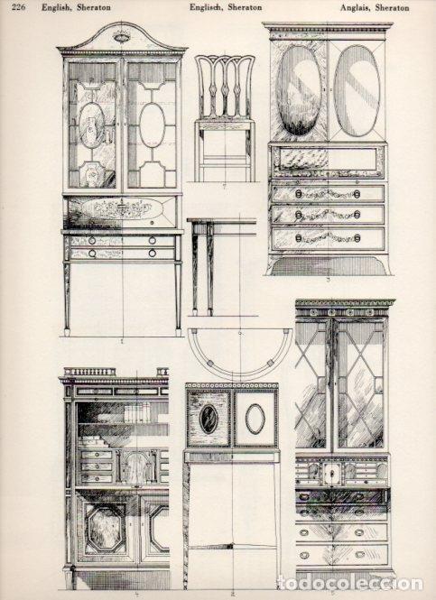 Cartoline: LAMINA V19564: Style Manuals: English Sheraton Art. Sheet 1 - Ernst Rettelbusch
