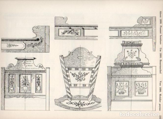 Postkarten: LAMINA V19569: Style Manuals: About 1800 Peasant furniture Art. Sheet 2 - Ernst Rettelbusch