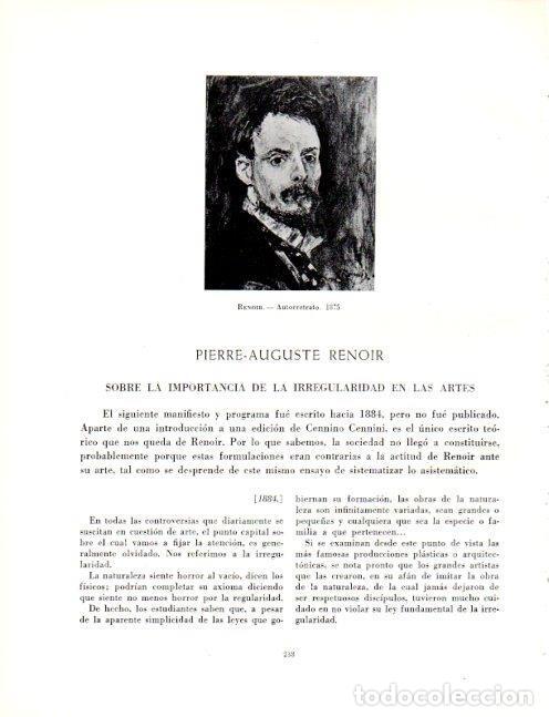 Postcards: LAMINA V19069: Autorretrato por Renoir - Robert Goldwater