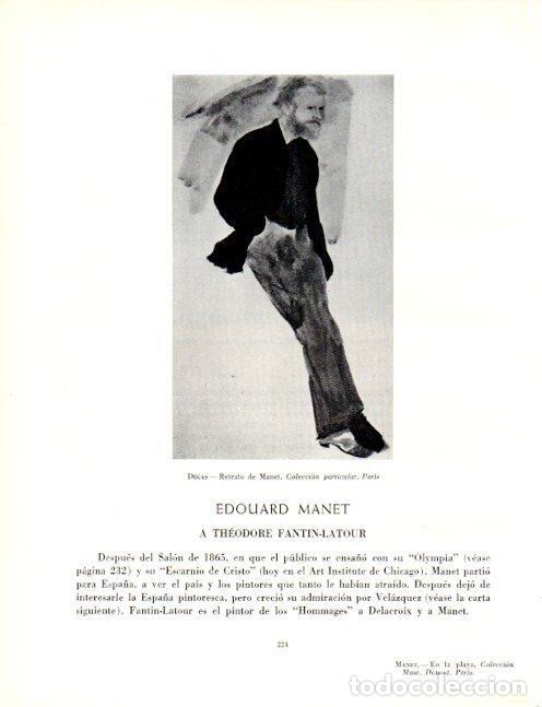 Cartoline: LAMINA V19061: Retrato de Manet por Degas - Robert Goldwater