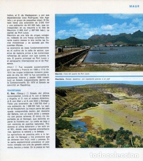 Postkarten: LAMINA V13995: Puerto de Port Louis en Mauricio y Paisaje de Mauritania - Varios