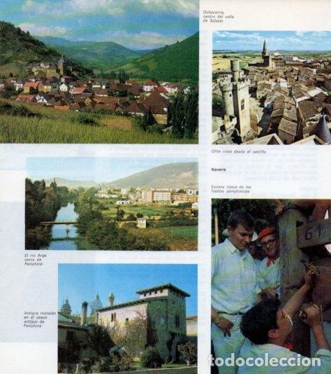 Postais: LAMINA V14012: Castillo de Olite y el rio Arga cerca de Pamplona - Varios