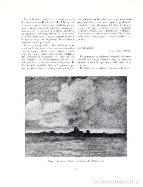 Postales: LAMINA V19086: Las nubes por Odilon Redon - Robert Goldwater
