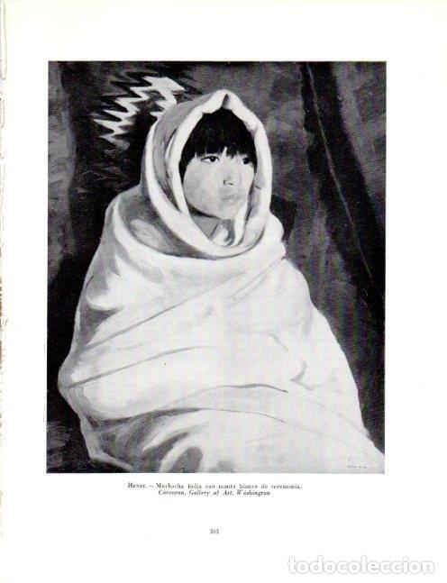 Cartoline: LAMINA V19101: Muchacha india con manto blanco de ceremonia por Robert Henri - Robert Goldwater