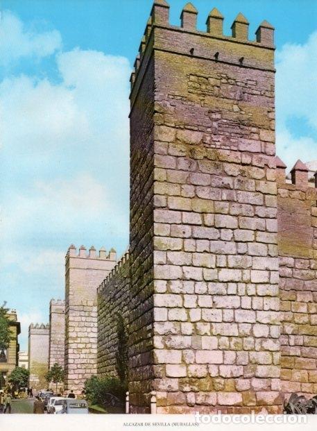 Postales: LAMINA V14293: Murallas del Alcazar de Sevilla - Varios