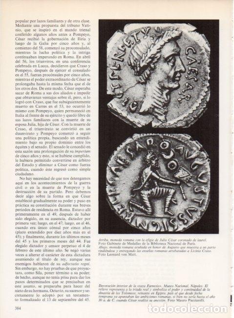 Postkarten: LAMINA V19312: Moneda con la efigie de Julio Cesar - Varios