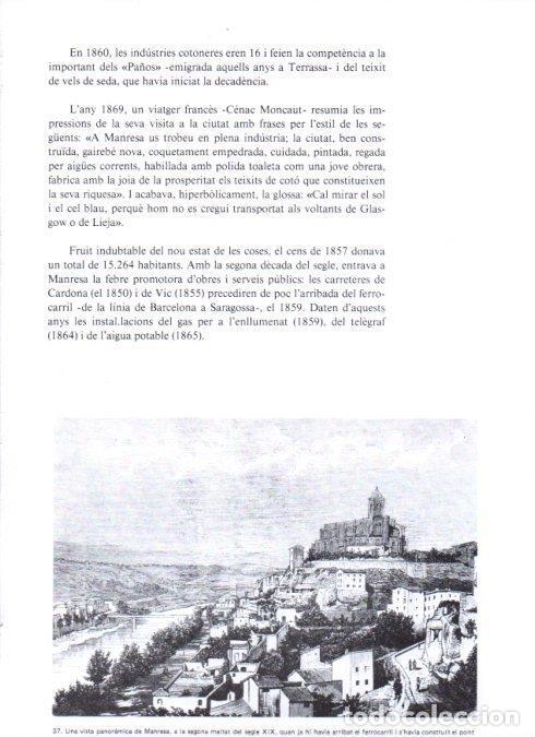 Cartes Postales: LAMINA V19330: Vista panoramica de Manresa segona meitat segle XIX&ccedil; - Josep M. Gasol