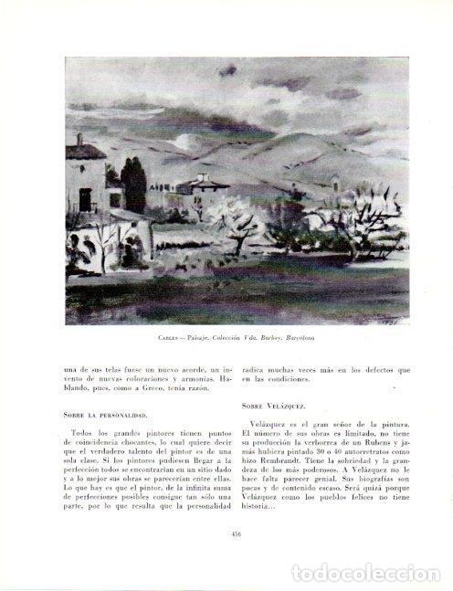 Postales: LAMINA V19159: Paisaje por Domingo Carles - Robert Goldwater