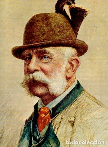 Postales: LAMINA V14458: Retrato de Francisco Jose en 1908 - Varios