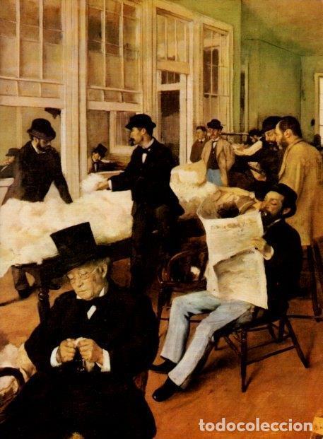 Postkarten: LAMINA V14377: La Bolsa del algod&oacute;n en Nueva Orleans, por Degas - Varios