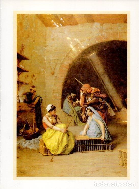 Postales: LAMINA V20010: Ajedrez en el caf&eacute; por Gerome - Varios