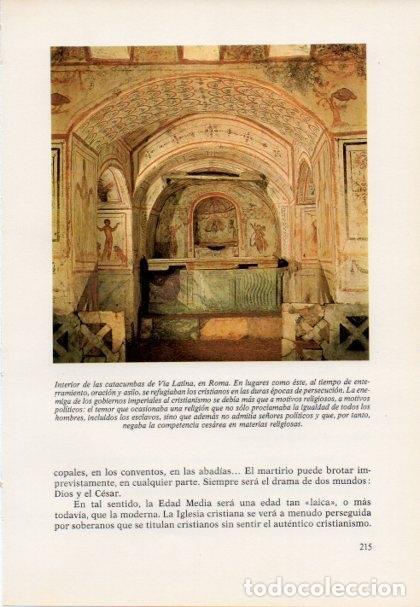Postcards: LAMINA V15427: Interior catacumbas de Via Latina, Roma - Varios