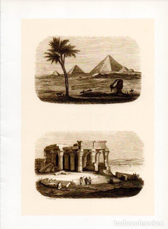 Postkarten: LAMINA V19990: Piramides y Templo de Dombos grabados por Duverger - Varios