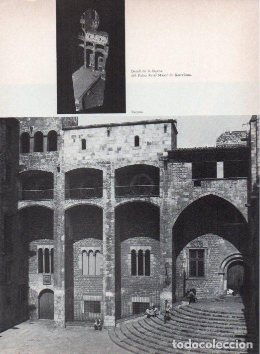 Postales: LAMINA V15315: Salo del Tinell Barcelona. Vista de la fa&ccedil;ana - Varios