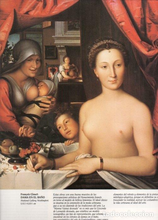 Postkarten: LAMINA V20385: Dama en el ba&ntilde;o por Francois Clouet - Varios